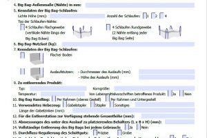 Lastenheft für Entleerstation